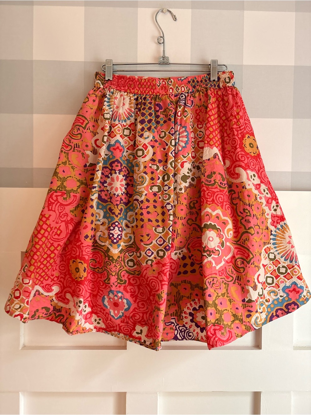 J. Crew Coral Multi Floral Print Mini Skirt 2 - Picture 4 of 7